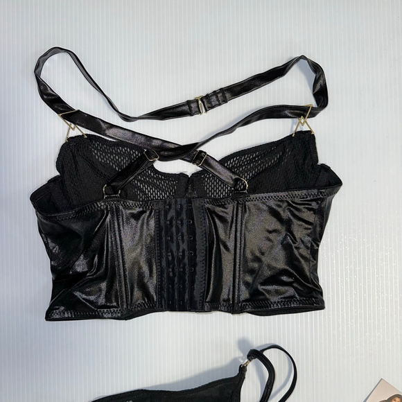 Dreamgirl Lingerie Women’s 2 Piece Set Small Black NEW TAGS NOT ATTACHED NWOT - Picture 4 of 10